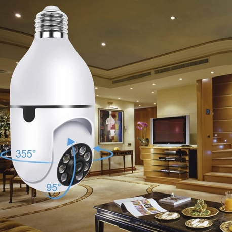 Foco Cámara IP Visión Nocturna 360° - Imagen 3