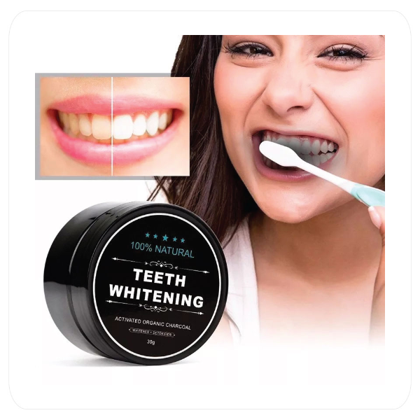 Polvo de Carbón Activado Blanqueador Dental 30g