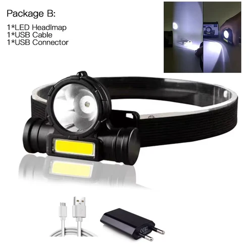 Linterna LED para Cabeza Recargable USB-C con Zoom - Imagen 4