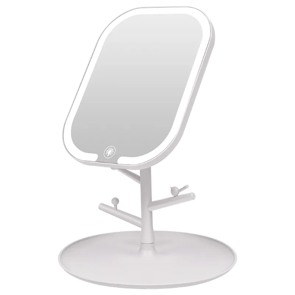 Espejo de Maquillaje LED Aorlis Recargable con Control Táctil - Imagen 5