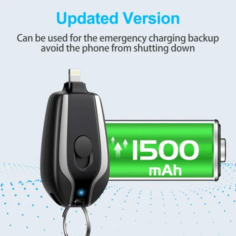Mini Cargador Portátil Llavero Lightning y USB-C 2 en 1 - Imagen 5