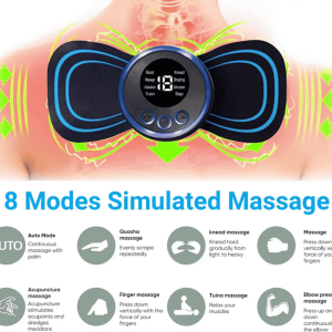 Mini Masajeador Portátil EMS Recargable 8 Modos