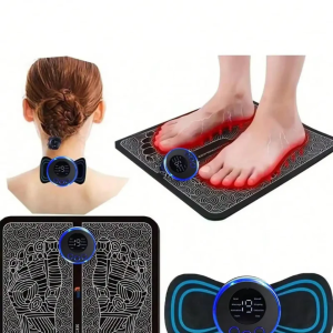 Kit Masajeador de Pies EMS + Electroestimulador Corporal Portátil