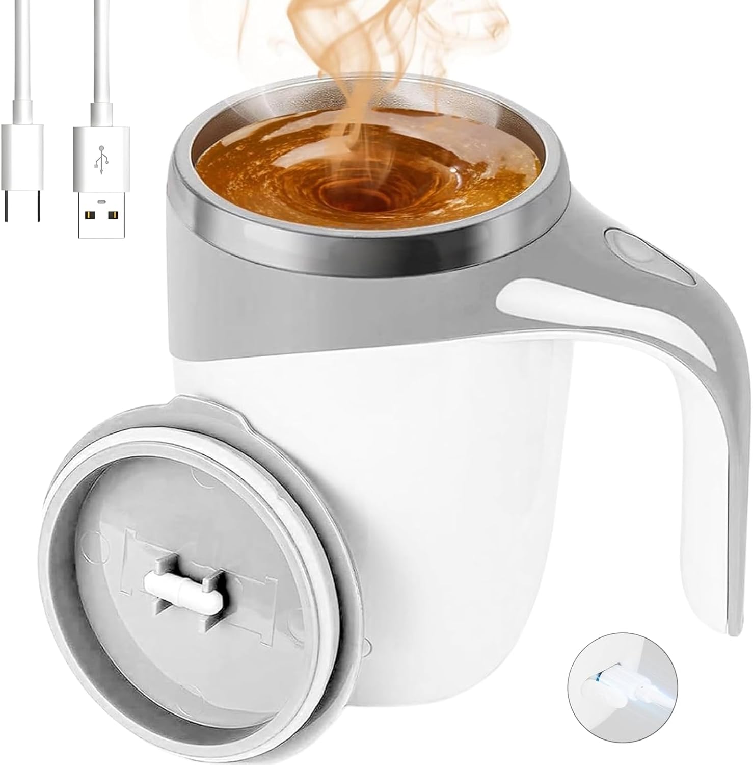 Taza autobatidora