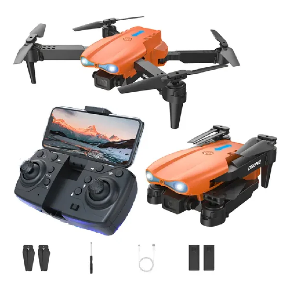 Dron Plegable E88 Pro con Cámara WiFi FPV