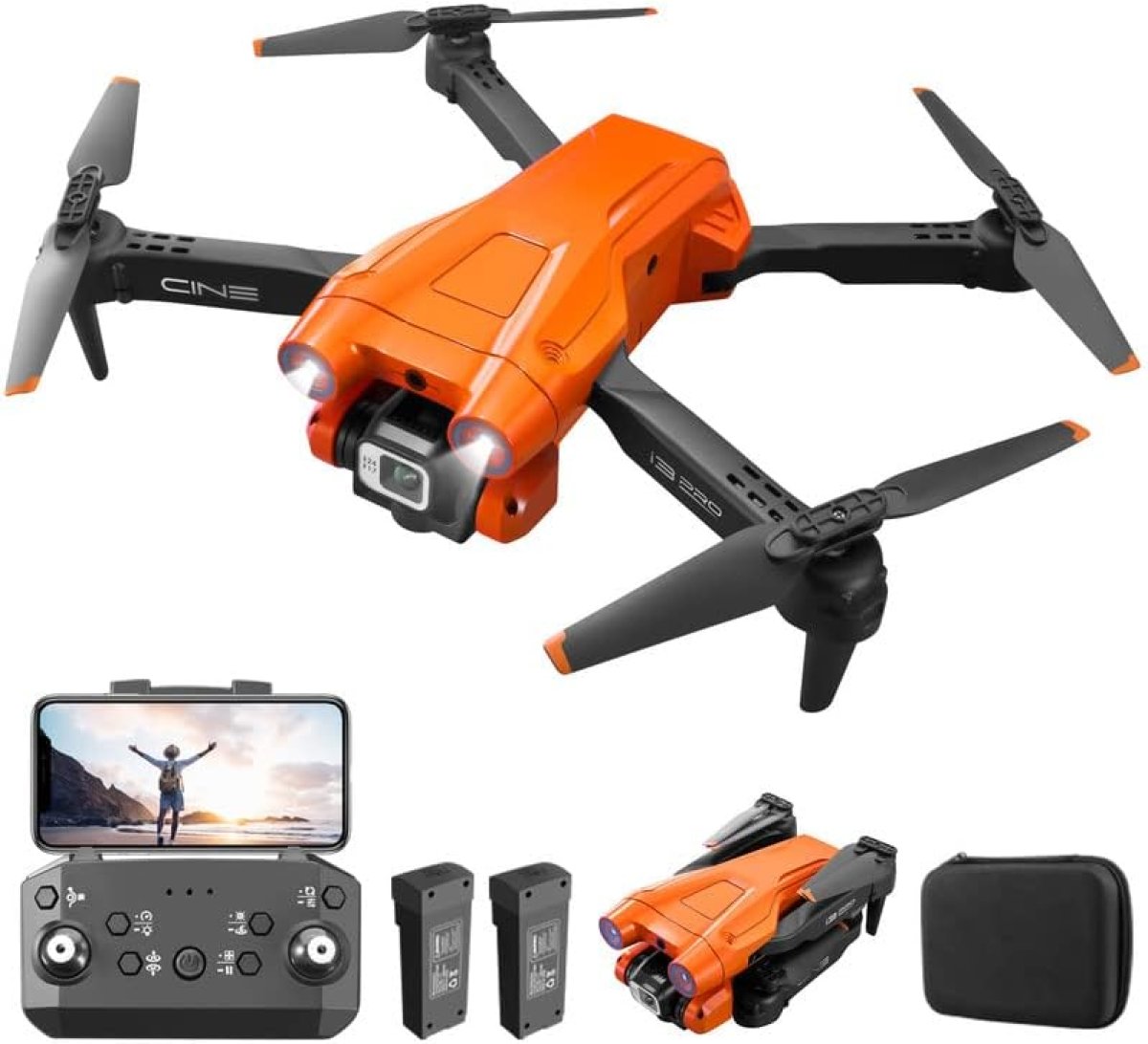 Dron Plegable E88 Pro con Cámara WiFi FPV - Imagen 3