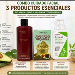 Combo Belleza 3 en 1 – Cuidado Facial + Hidratación Corporal