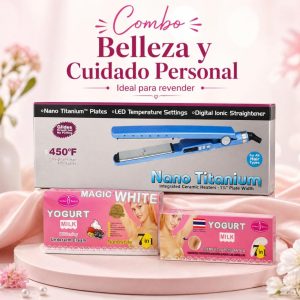 Combo Mayorista Belleza Femenina – Planchita Alisadora + Pack de Cremas para Axilas