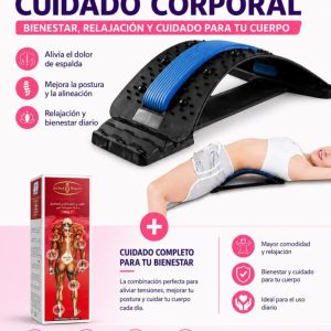 Combo Mayorista Relajación y Cuidado Corporal – Masajeador Lumbar + Crema corporal